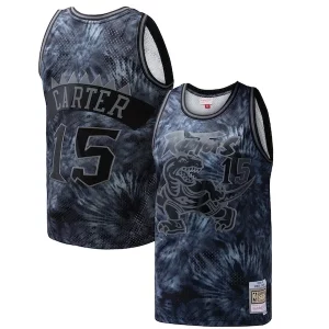 Único Moderno Vince Carter Toronto Raptors Hardwood Classics 1998/99 Tie Dye Swingman Jersey Black