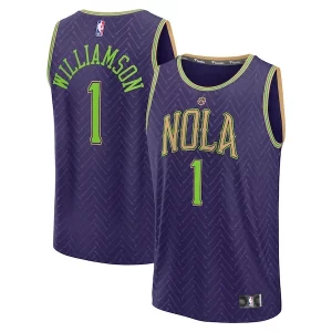 Maravilloso Sofisticado Zion Williamson New Orleans Pelicans 2024/25 Fast Break Player Jersey City Edition Purple