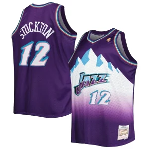 Versátil Atractivo John Stockton Utah Jazz Big & Tall Hardwood Classics 1996/97 Swingman Jersey Purple