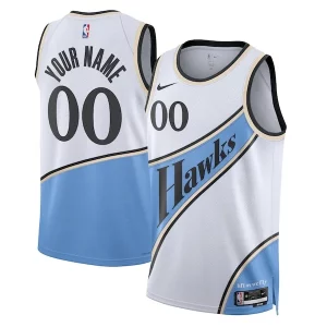 Versátil Atractivo Moderno Atlanta Hawks Nike Unisex 2024/25 Custom Swingman Jersey City Edition White