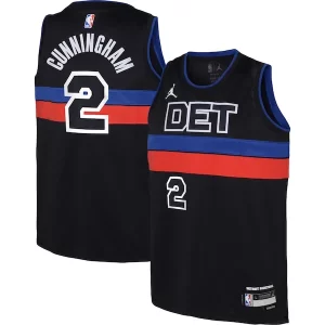 Versátil Cade Cunningham Detroit Pistons Jordan Brand Youth Swingman Jersey Statement Edition Black