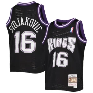 Versátil Elegante Estupendo Peja Stojakovic Sacramento Kings Youth 2001/02 Hardwood Classics Swingman Jersey Black