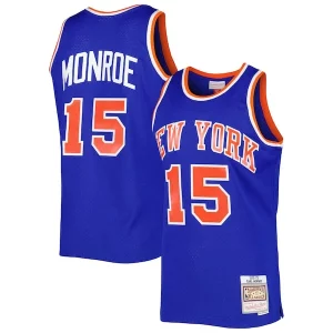 Versátil Fácil de llevar Earl Monroe New York Knicks 2001/02 Hardwood Classics Swingman Jersey Blue