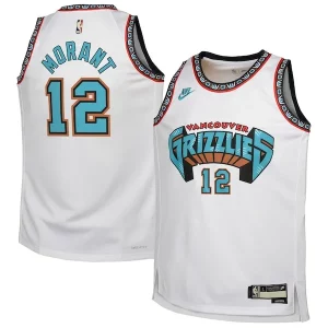 Versátil Fácil de llevar Lujoso Ja Morant Memphis Grizzlies Nike Youth 2024/25 Swingman Jersey White Classic Edition