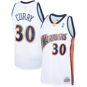Versátil Moderno Perfecto Stephen Curry Golden State Warriors Hardwood Classics Swingman Jersey White