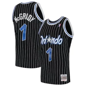 Versátil Tracy McGrady Orlando Magic Hardwood Classics Swingman Jersey Black/Blue